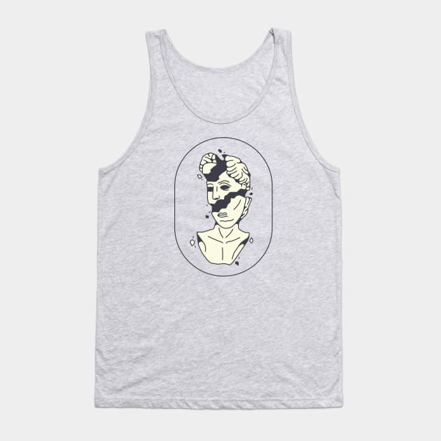 Broken Tank Top by mikehilldesign